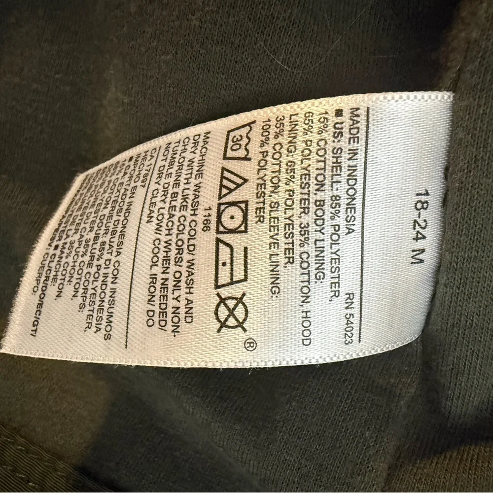Olive Green Kids Utility Jacket with Hood‎